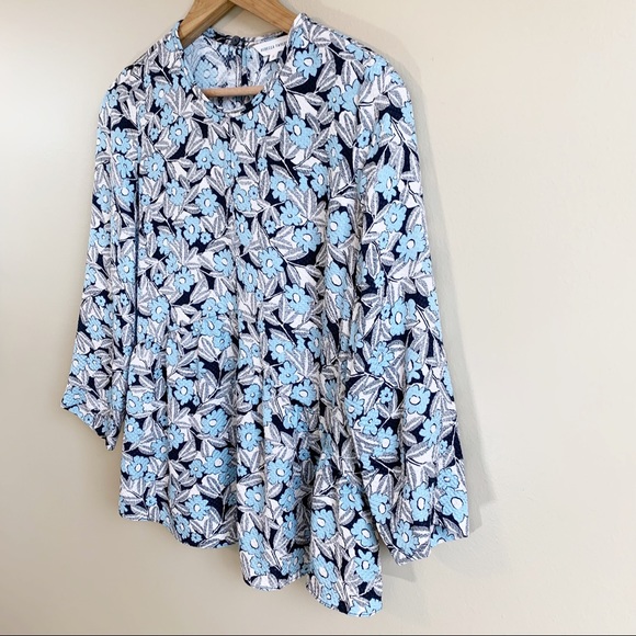 REBECCA TAYLOR 100% silk floral blouse RELISTED - Picture 6 of 14